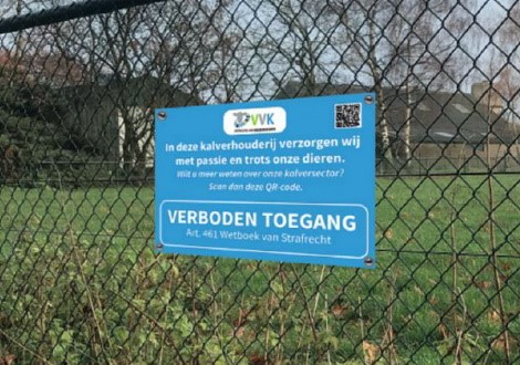 VVK Verboden Toegang bord