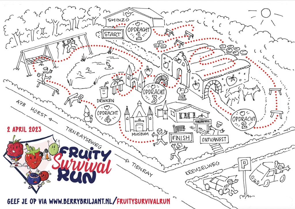 Fruity Survival Run Aardbeienland
