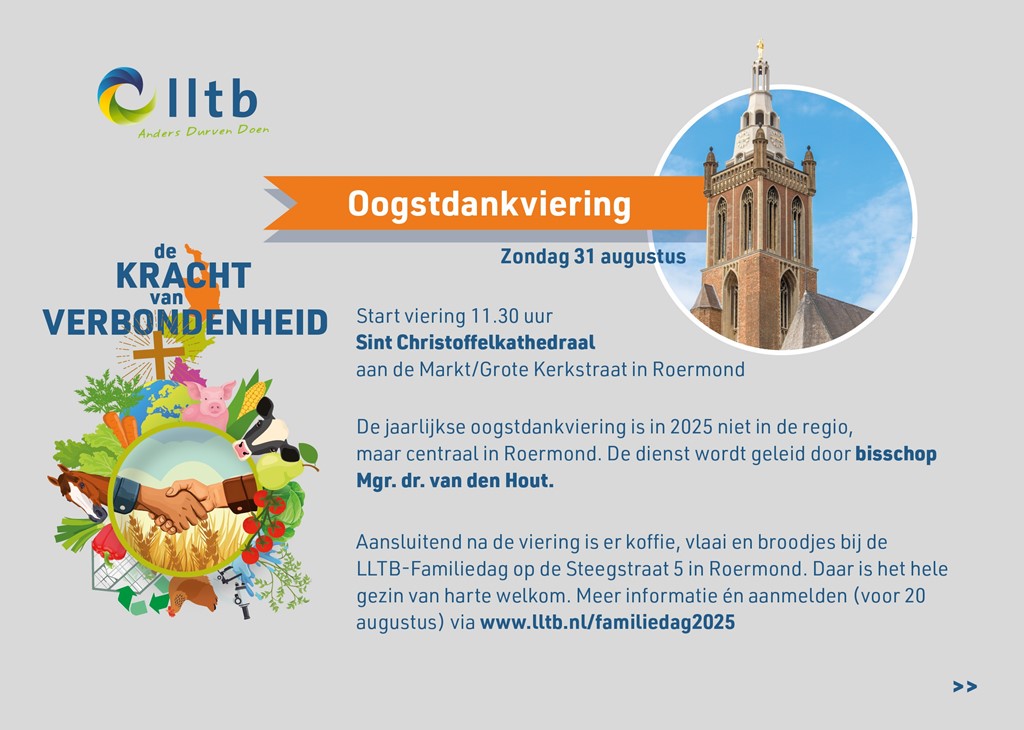 Uitnodiging LLTB Oogstdankviering 2025