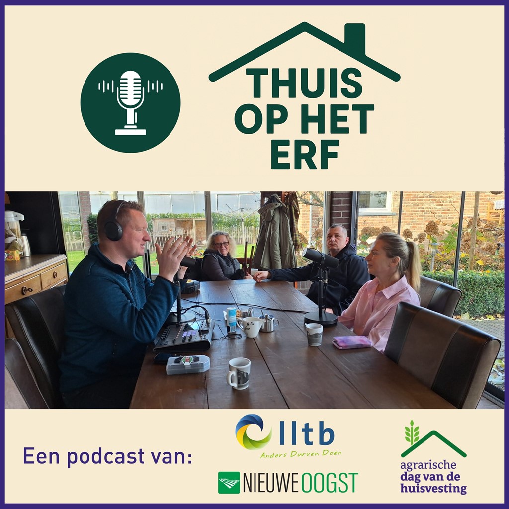 Logo podcast Thuis op het erf