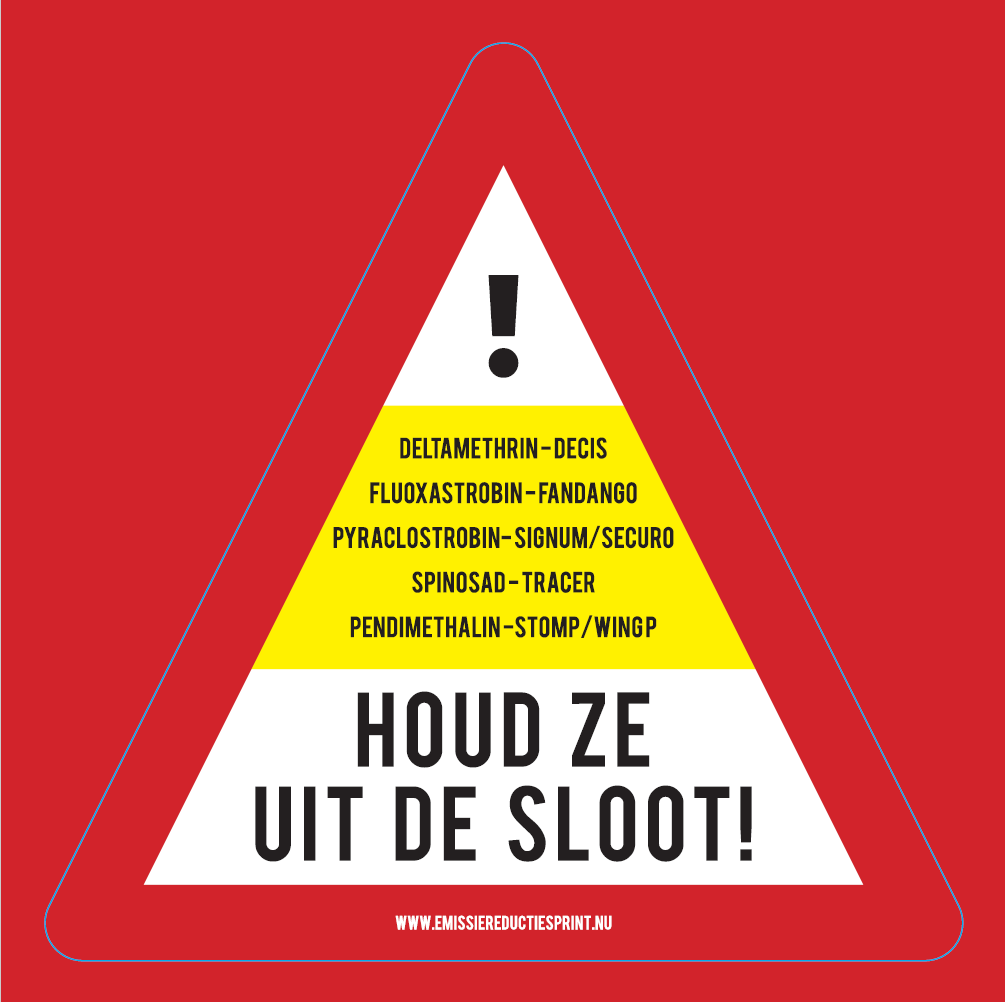 sticker gewasbeschermingsmiddelen